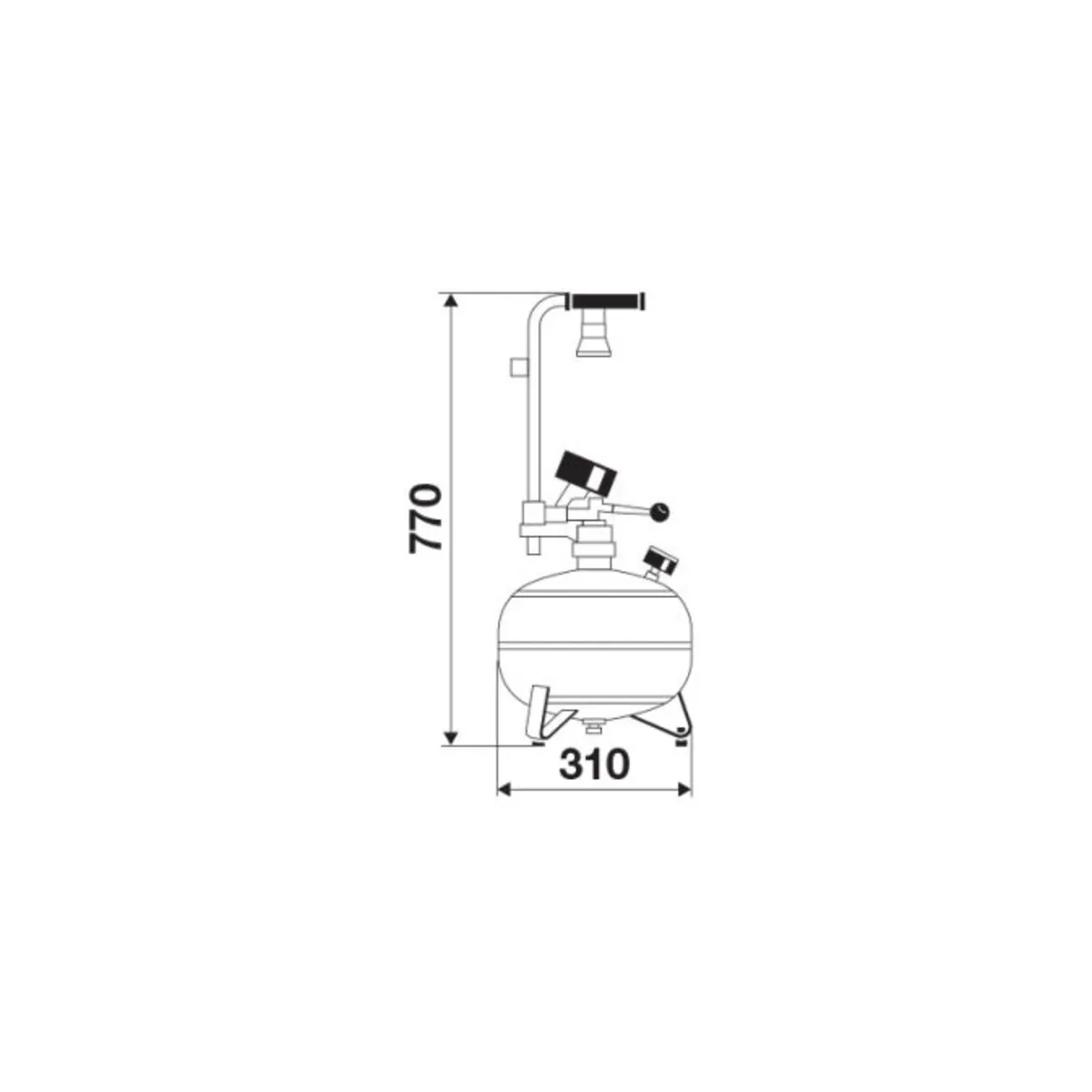 Calibrador de pressão automático de 13l - Image 3