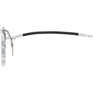 Pistola de lubrificação com terminal flexível, junta giratória simples e entrada G 1/4" (f)