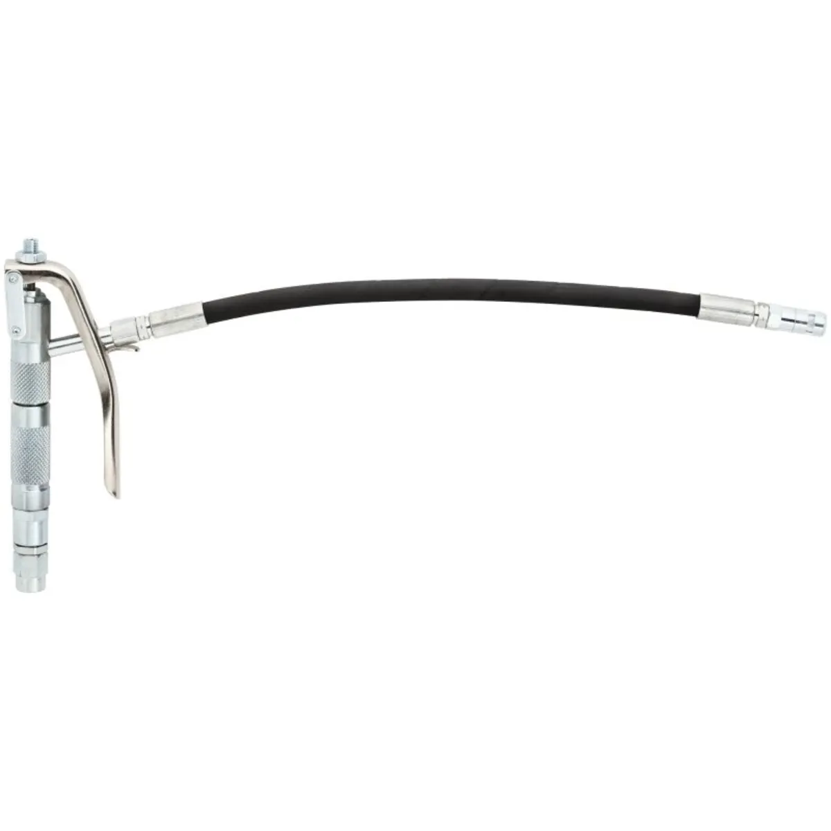Pistola de lubrificação com terminal flexível, junta giratória simples e entrada G 1/4" (f)