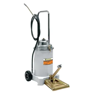 Lubrificador manual sobre rodas com depósito de 13 kg para alta pressão