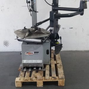 Máq. desm. pneus SPACE c/dup. efeito dupla veloc. e tubeless USADA+BRAÇO