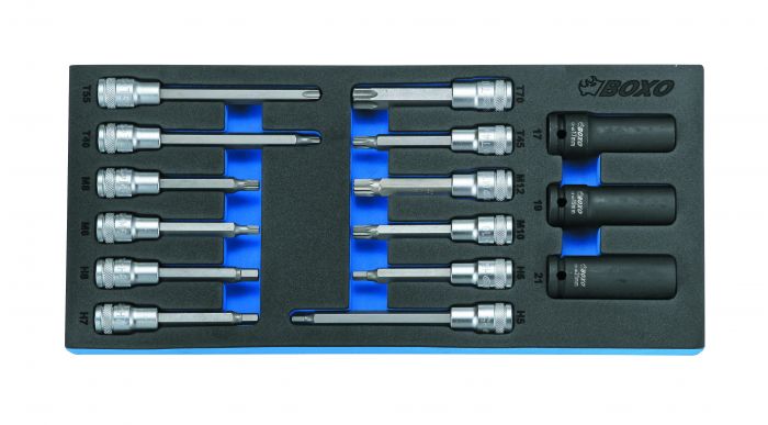 Módulo 12 pontas sext./torx interior longas 1/2