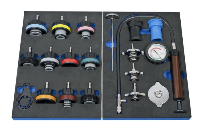 Kit de teste de pressão para o circuito de refrigeração