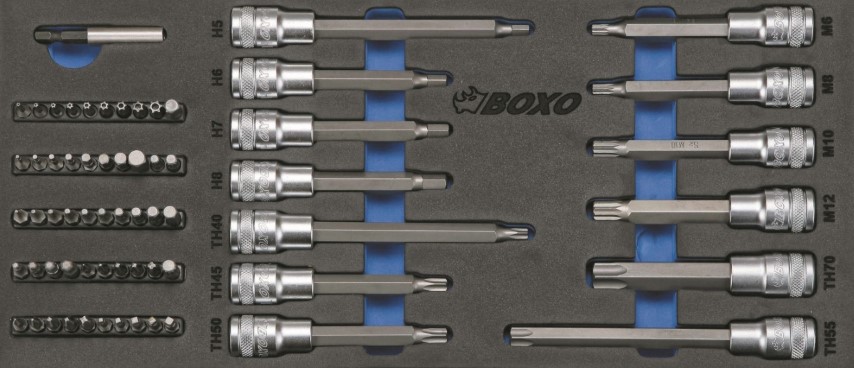 Módulo 13 pontas sext./torx interior longas 1/2
