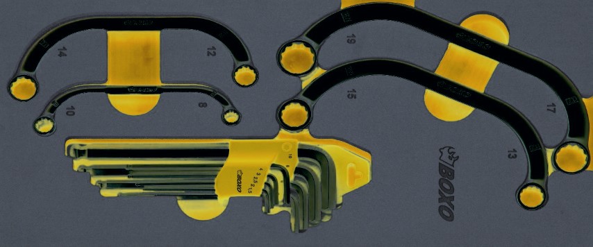 13-pc Half-moon Ring Wrench & Hex
