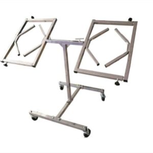 Suporte com rodas para 2 jantes ajustavel