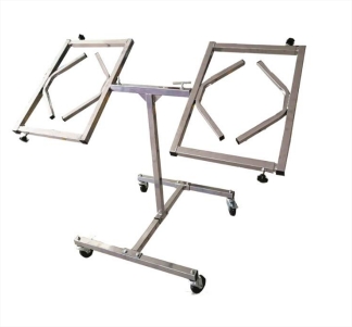 Suporte com rodas para 2 jantes ajustavel
