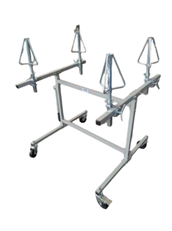 Suporte de pintura para 4 jantes