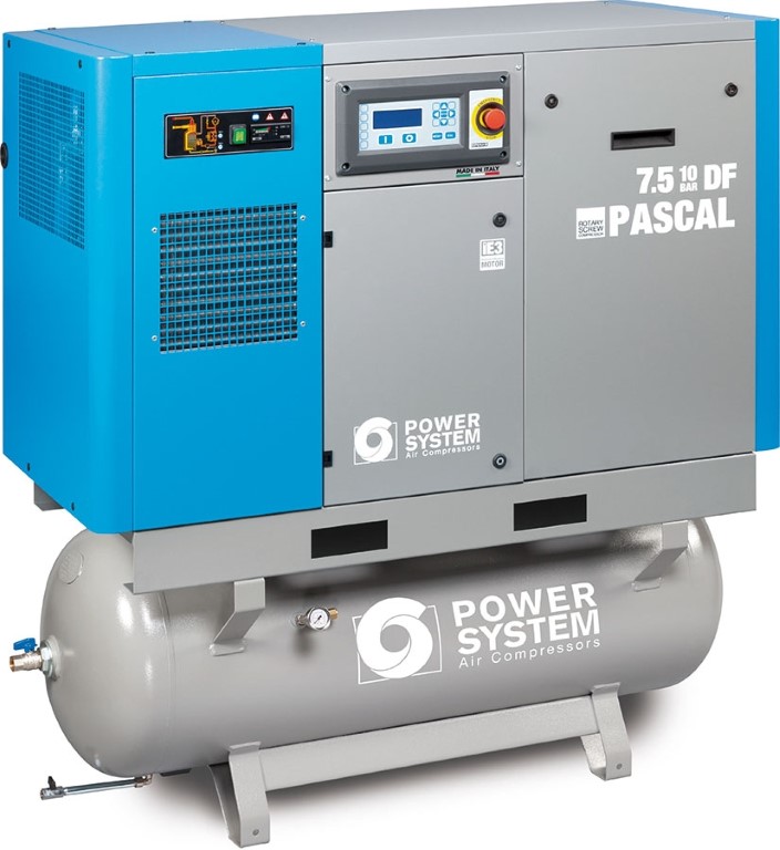 Compressor de parafuso PASCAL 7.5hp 10 bar c/ sec. e dep. 270