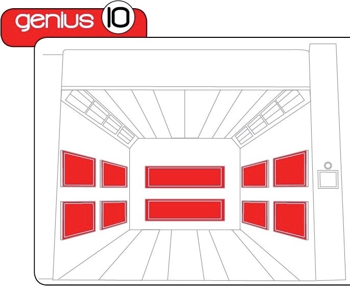 Conj. de 10 paineis endótermicos p/ cabines EXISTENTES 32kW