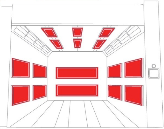 Conjunto de 16 painéis endotérmicos 38kW