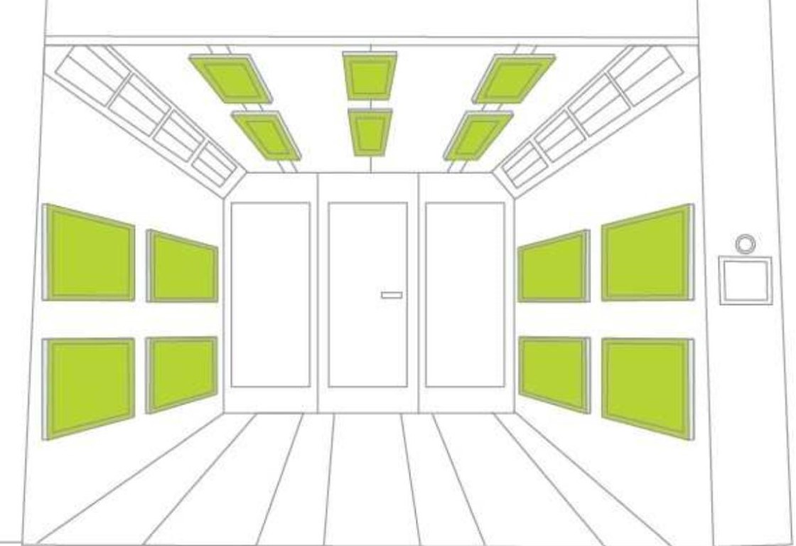 Conjunto de 14 painéis endotérmicos 32kW