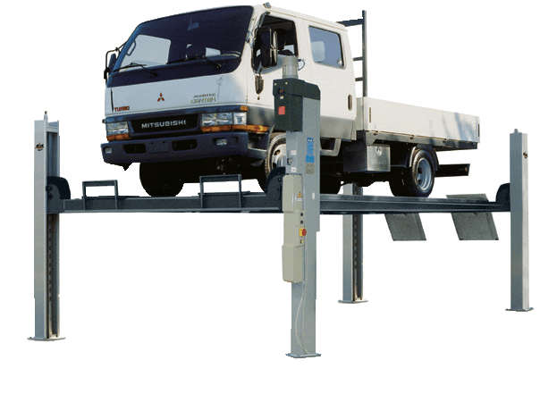 Elevador 4 colunas plataforma lisa 8000kg