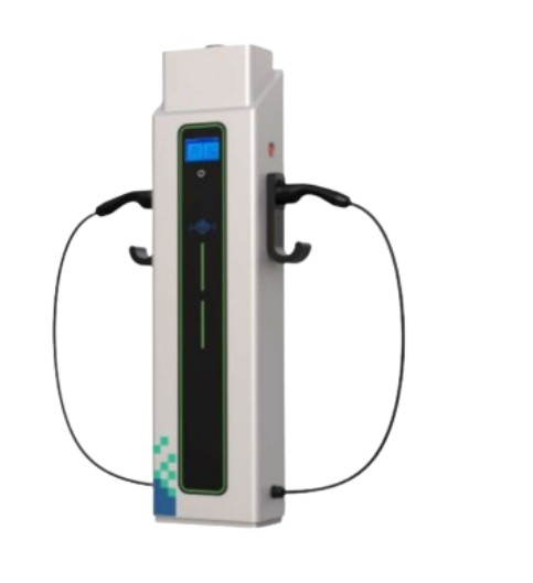 Carregador Veiculos Eletrico trifasico de VE de 22+22kW com 2 cabos de 5m