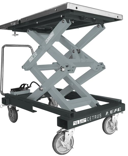 Mesa elevatória móvel de 1000kg