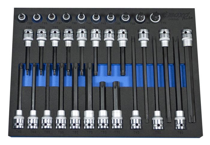 Jogo de chaves de caixa de bit TORX de 32peças